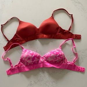 PINK VICTORIA’S SECRET 2 PACK BRAS